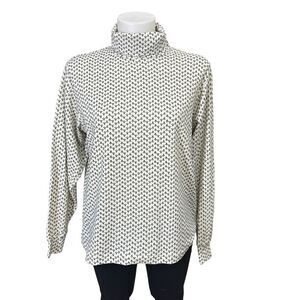 WOOLRICH‎ Womens Parchment Turtle Neck Nylon Blend Stretchy Sweater size S New